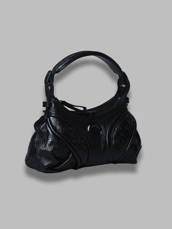 MARINE SERRE moonogram embossed leather futura mini da donna