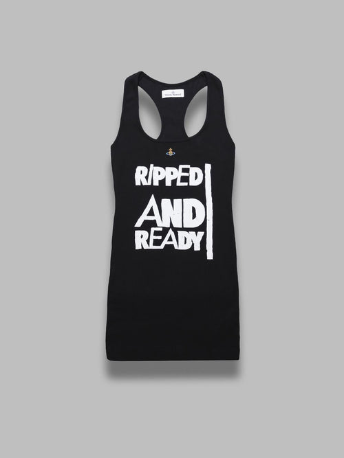 Vivienne Westwood ripped & ready querelle top - black da donna