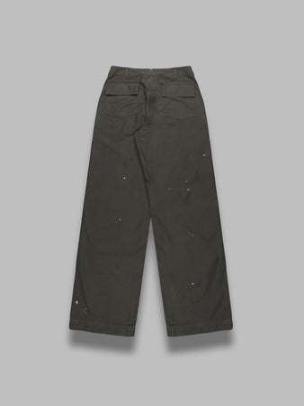 AURALEE washed baggy satin bleached baker pants da uomo