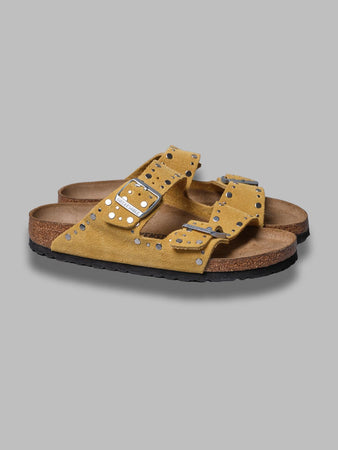 BIRKENSTOCK arizona rivet ochre, suede leather - calz. s da donna