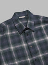 AURALEE airy wool check shirt da uomo