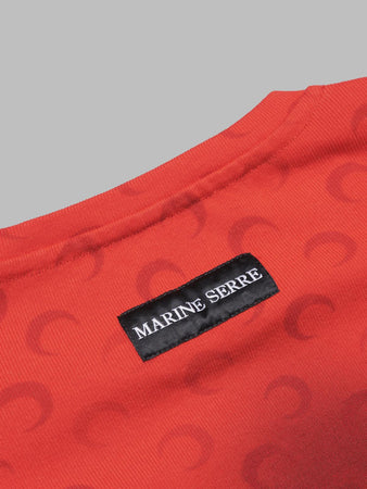 MARINE SERRE moon faded jersey baby fit t-shirt da donna