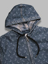 MARINE SERRE moon laser denim padded jacket da uomo