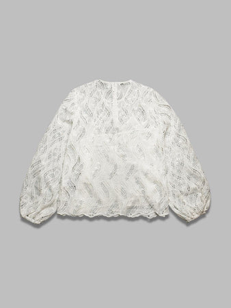 ESSENTIEL ANTWERP hanover lace top - shell: 100% polyester undertop: 100% viscose rhinestones: 100% glass made in china da donna