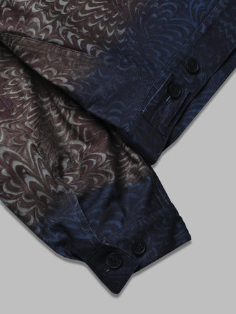 DRIES VAN NOTEN printed cotton jacket da uomo