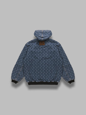 MARINE SERRE moon laser denim padded jacket da uomo