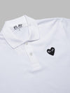 COMME DES GARCONS PLAY t-shirt black emblem woven da uomo