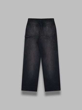 AURALEE product dyed organic cotton duck painter pants da uomo