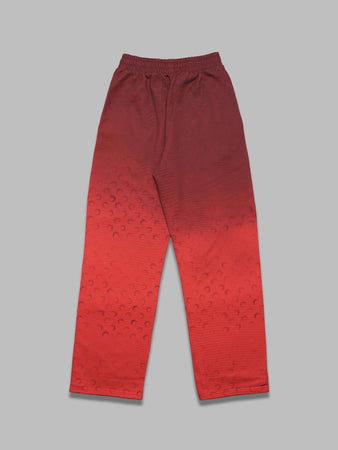 MARINE SERRE moon faded fleece sweatpants da uomo