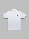 COMME DES GARCONS PLAY t-shirt black emblem woven da uomo