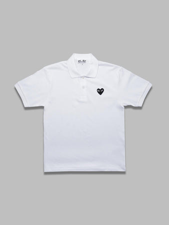 COMME DES GARCONS PLAY t-shirt black emblem woven da uomo