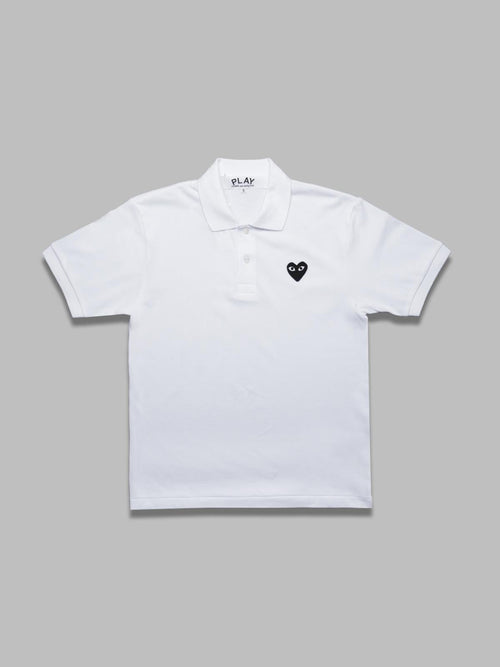 COMME DES GARCONS PLAY t-shirt black emblem woven da uomo