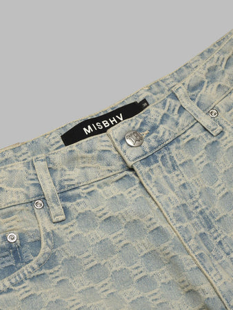 MISBHV monogram ocean washed jeans da uomo
