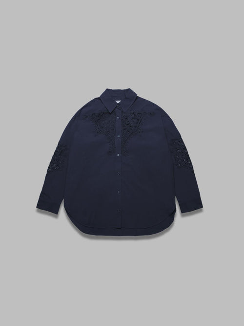 ESSENTIEL ANTWERP hoofd lace panelled shirt da donna