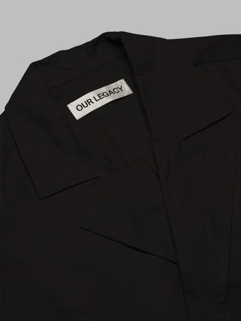 OUR LEGACY duo shirt hefty brown coarse poplin da uomo