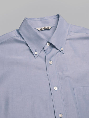 AURALEE silk broad button down shirt da uomo