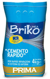 Cemento grigio in polvere Briko K2 per stuccature e riparazioni di varia natura