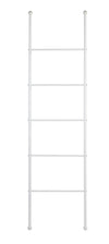 Scala decorativa in acciaio verniciato porta asciugamani da bagno h 154 cm