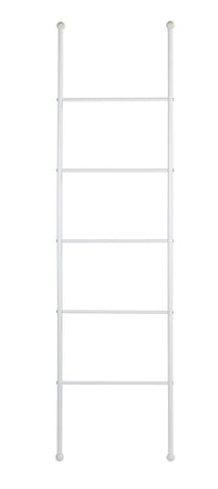 Scala decorativa in acciaio verniciato porta asciugamani da bagno h 154 cm