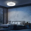 Ventilatore d'arredo a soffitto Atollo 6 velocità, da Ø 60 cm con luci e telecomando
