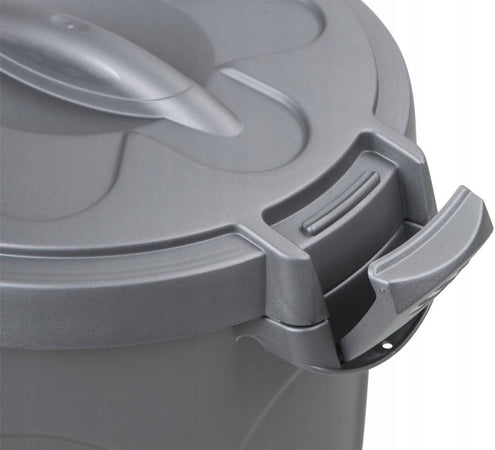 Set 6 Bidoni tondi per immondizia con coperchio e manici raccolta differenziata 25 lt