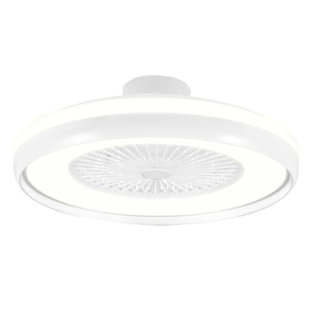 Ventilatore d'arredo a soffitto "Atollo" 6 velocità, da Ø 60 cm con luci e telecomando