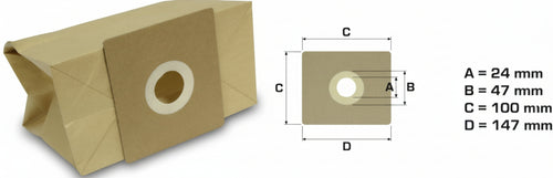 IMETEC - 5 SACCHETTI ASPIRAPOLVERE ASPIRONDO - MOUSY - TYPE 70301- NS 271 Casa e cucina/Aspirapolvere e pulizia di pavimenti e finestre/Accessori per aspirapolvere/Sacchetti per aspirapolvere/Sacchetti per aspirapolvere verticale Rossi Ricambi - Venetico Marina, Commerciovirtuoso.it