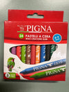 PIGNA - 24 PASTELLI A CERA 8 MM
