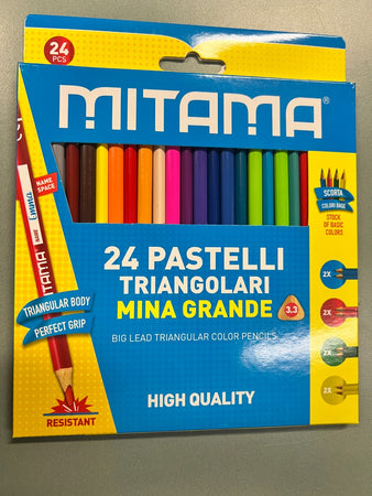 MITAMA - 24 PASTELLI TRIAGOLARI MINA GRANDE