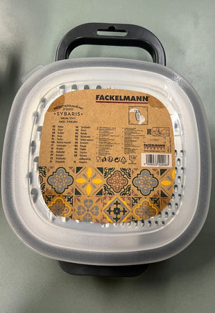 FACKELMANN - GRATTUGIA CON CONTENITORE 25x19x6 CM
