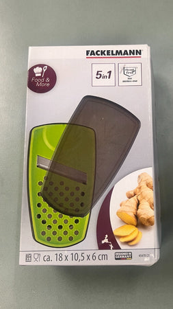 FACKELMANN - GRATTUGGIA PER ZENZERO CON CONTENITORE 18X10.5X6 CM
