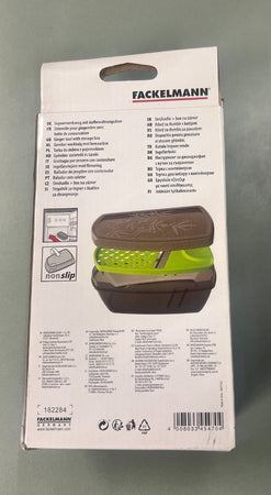 FACKELMANN - GRATTUGGIA PER ZENZERO CON CONTENITORE 18X10.5X6 CM