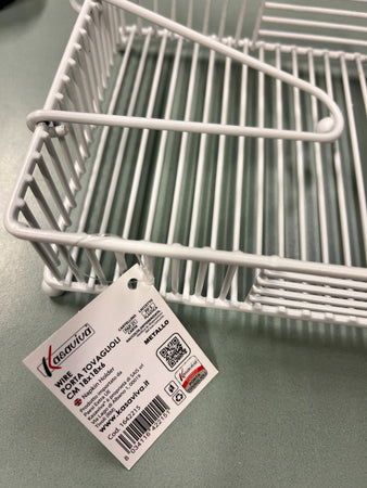 KASAVIVA WIRE PORTA TOVAGLIOLI METALLO 18x18x6 CM