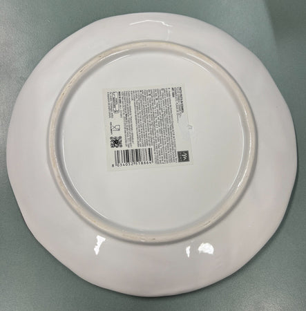 M HOME - PIATTO FRUTTA IN CERAMICA BIANCO CM 23