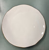 M HOME - PIATTO FRUTTA IN CERAMICA BIANCO CM 23