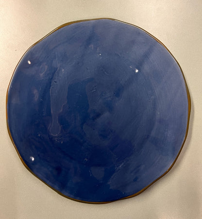 M HOME - PIATTO FRUTTA IN CERAMICA BLU CM 23