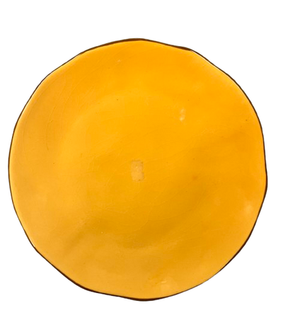 M HOME - PIATTO FRUTTA IN CERAMICA GIALLO CM 23