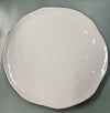 M HOME PIATTO PIANO IN CERAMICA BIANCO CM 30