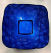CIOTOLA IN VETRO COLORATO BLU 24X24 CM