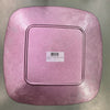 SOTTOPIATTO IN VETRO COLORATO ROSA 30X30CM
