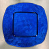 SOTTOPIATTO IN VETRO COLORATO BLU 30X30CM