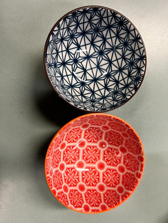 MERCURY - CIOTOLA KYOTO IN PORCELLANA DIAM9 CM CON DECORAZIONI ASSORTITE