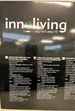 INNOLIVING INN-659 ULTRA - ASPIRATORE WIRELESS CON TECNOLOGIA CICLONICA