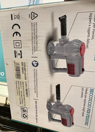 HIGH-TECH ASPIRAPOLVERE CICLONICA 2 IN 1 600 WATT COLORE ROSSO