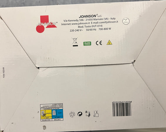 JOHNSON - TOSTAPANE CON 2 PINZE E TIMER 700W