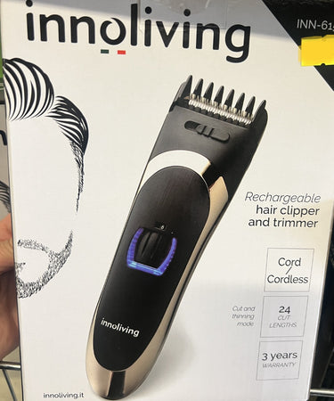 INNOLIVING - TAGLIACAPELLI REGOLABARBA RICARICABILE