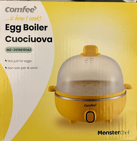 COMFEE' - CUOCIUOVA MZ-ZG16E101A2, 7 Uova, Capacità 0.3L, Giallo