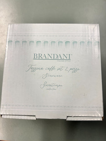 Brandani - Set 2 Tazzine da Caffè linea SenzaTempo colore tiffany