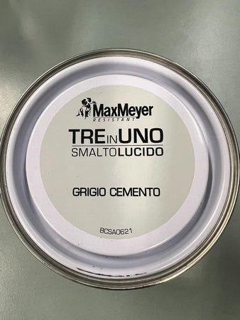 MAX MEYER - SMALTO ANTIRUGGINE 3 IN1 CEMENTO LUCIDO 500ML