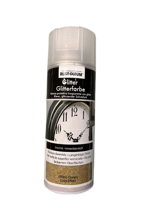 RUST-OLEUM - SPRAY TRASPARENTE CON GLITTER D'ORATI ML400